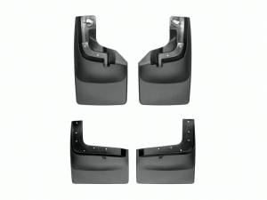 WeatherTech 17-22 Ford F250/F-350/F-450/F-550 Dually w/Fender Flares No Drill Mudflaps - Black | 110065-120074