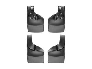 WeatherTech 17-120 Ford F-250/350/450/550 w/OEM Fender Flares/Lip Molding No Drill Mudflaps - Black | 110066-120066 - Image 2