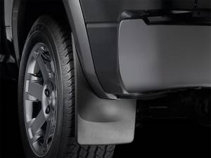 WeatherTech 17-120 Ford F-250/350/450/550 w/Fender Flares Rear Dually No Drill Mudflaps - Black | 110066-120074 - Image 2