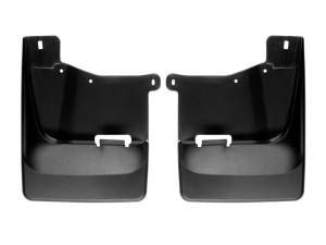 WeatherTech 20-24 Chevrolet Silverado 2500HD/3500HD Front No Drill Mudflaps - Black | 110118