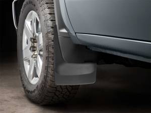 WeatherTech - WeatherTech 20-24 Chevrolet Silverado 2500HD/3500HD Front No Drill Mudflaps - Black | 110118 - Image 2