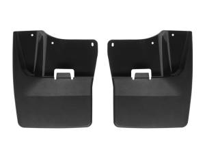 WeatherTech 20-24 GMC Sierra 2500HD/3500HD Front No Drill Mudflaps - Black | 110120