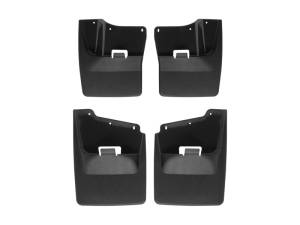 WeatherTech 20-24 GMC Sierra / Sierra Denali 2500HD / 3500HD No Drill Mudflaps - Black | 110120-120120