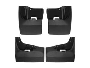 WeatherTech 20-24 GMC Sierra / Sierra Denali 2500HD / 3500HD No Drill Mudflaps - Black | 110120-120122