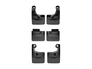 WeatherTech 2021+ Ford F-150 (Tremor Only) No Drill MudFlaps - Black | 110134-110078-120134