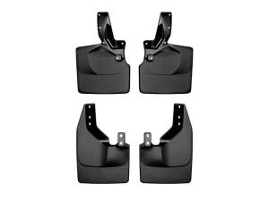 WeatherTech 21-23 Ford Bronco (Will Fit Factory Rock Rails/Tube Step) No Drill Mudflaps - Black | 110140-120140