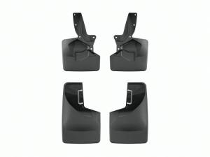 WeatherTech 21-23 Ford Bronco (225/265/285 Width Tire Sizes) Front & Rear No Drill Mudflaps - Black | 110148-120151