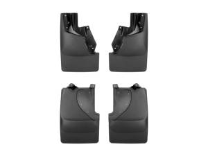 WeatherTech 22-24 Ford Bronco Raptor (No Sport) No Drill Front & Rear MudFlaps - Black | 110162-120162
