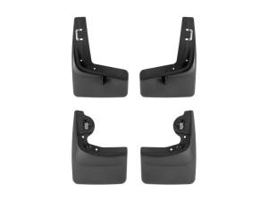 WeatherTech 22-23 Ford F-150 Lightning No Drill Front & Rear MudFlaps - Black | 110164-120164
