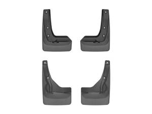 WeatherTech 20-24 Toyota Highlander (Incl. Hybrid) No Drill Front & Rear MudFlaps - Black | 110180-120180