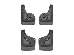 WeatherTech 24-25 Toyota Tacoma w/Fender Flares Front & Rear No Drill MudFlaps - Black | 110182-120182