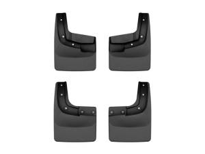 WeatherTech 2024 Ford Ranger (No Raptor) No Drill Front & Rear MudFlaps - Black | 110186-120186