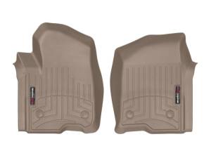 WeatherTech 2019+ Chevrolet Silverado 1500 Crew Cab Front FloorLiner - Tan | 4514361
