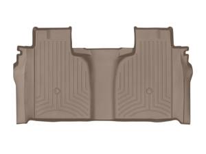 WeatherTech 2019+ Chevrolet Silverado 1500 Crew Cab (1st Row Bucket Seats) Rear FloorLiner - Tan | 4514362