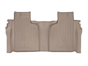 WeatherTech 2019+ Chevrolet Silverado 1500 Crew Cab (1st Row Bucket Seats) Rear FloorLiner - Tan | 4514363