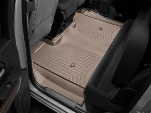 WeatherTech - WeatherTech 2019+ Chevrolet Silverado 1500 Crew Cab (1st Row Bucket Seats) Rear FloorLiner - Tan | 4514363 - Image 2