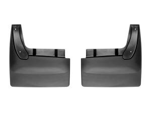 WeatherTech 10-18 Dodge Ram 3500 Dually w/o Fender Flares No Drill Mudflaps - Black | 120080