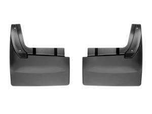 WeatherTech 2010+ Dodge Ram 3500 Dually w/ Flares No Drill Mudflaps - Black | 120081