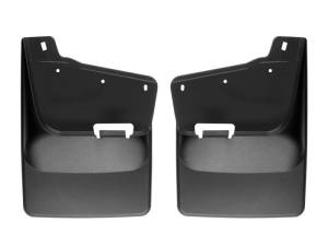 WeatherTech 20-24 Chevrolet Silverado 2500HD/3500HD Rear No Drill Mudflaps - Black | 120118