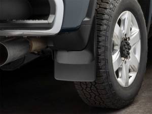 WeatherTech - WeatherTech 20-24 Chevrolet Silverado 2500HD/3500HD Rear No Drill Mudflaps - Black | 120118 - Image 2
