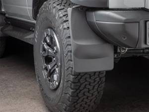 WeatherTech - WeatherTech 22-23 Ford Bronco Raptor No Drill Mudflaps Rear Pair - Black | 120162 - Image 2