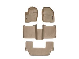 WeatherTech - Floor Mat Set FloorMat WeatherTech 09-11 Ford Flex Front/Rear/and Rear Floorliners - Tan | 453121-45208-2-3 - Image 4