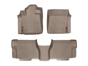 FloorMat WeatherTech 12+ Toyota Sequoia Front and Rear Floorliners - Tan | 454081-450934