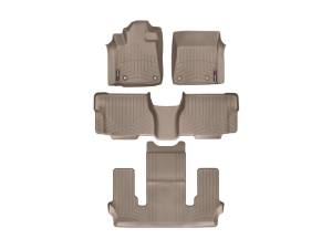 WeatherTech - FloorMat WeatherTech 12+ Toyota Sequoia Front/Rear/and Rear Floorliners - Tan | 454081-450934-5 - Image 2