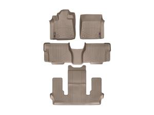 WeatherTech - FloorMat WeatherTech 12+ Toyota Sequoia Front/Rear/and Rear Floorliners - Tan | 454081-450934-5 - Image 3