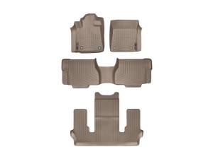 WeatherTech - FloorMat WeatherTech 12+ Toyota Sequoia Front/Rear/and Rear Floorliners - Tan | 454081-450937-5 - Image 2