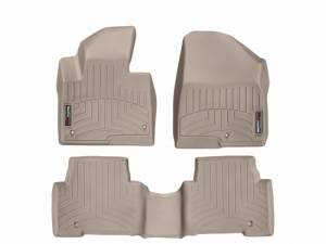 WeatherTech - FloorMat WeatherTech 13+ Hyundai Santa Fe Front and Rear Floorliners - Tan | 45440-1-2 - Image 3