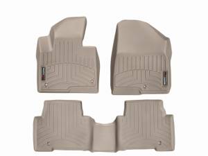 WeatherTech - FloorMat WeatherTech 13+ Hyundai Santa Fe Front and Rear Floorliners - Tan | 45440-1-2 - Image 6