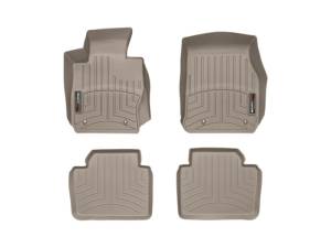 WeatherTech - Floor Mat Set WeatherTech 12+ BMW 3-Series Front and Rear Floorliners - Tan | 454541-454102 - Image 4