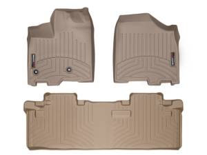 WeatherTech - FloorMat WeatherTech 13+ Toyota Sienna Front and Rear Floorliners - Tan | 454751-453002 - Image 5