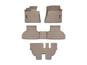 WeatherTech - Floor Mat Set FloorMat WeatherTech 14+ BMW X5 Front/Rear/and Rear Floorliners - Tan | 45559-1-2-3 - Image 2