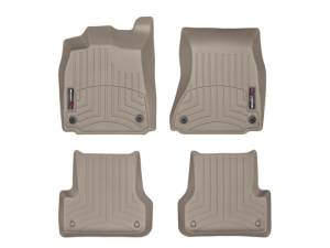 WeatherTech - FloorMat WeatherTech 12+ Audi A6/S6/A7 Front and Rear Floorliners - Tan | 455641-453742 - Image 5