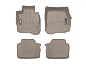 FloorMat WeatherTech 14+ BMW 4-Series Front and Rear Floorliners - Tan | 455701-455602