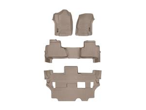 WeatherTech - FloorMat WeatherTech 15+ Chevy Tahoe Front Rear and Rear FloorLiners - Tan | 45607-1-2-5 - Image 6