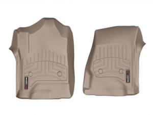 WeatherTech 14+ Chevrolet Silverado/GMC Sierra Crew and Double Cab Front FloorLiners - Tan | 456071