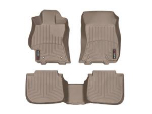 Floor Mat Set FloorMat WeatherTech 2015+ Subaru Legacy Front Rear FloorLiner - Tan | 45708-1-2
