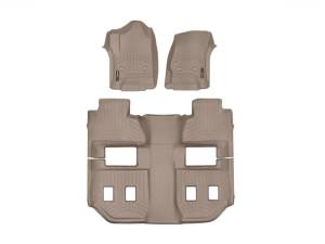 WeatherTech 2017+ Audi A4 (Sedan) Front & Rear FloorLiner - Tan | 45937-1-2
