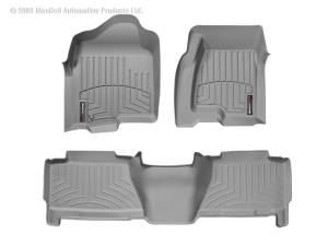 WeatherTech - FloorMat WeatherTech 01-03 Chevrolet Silverado Front and Rear Floorliners - Grey | 460031-460612 - Image 2