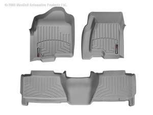WeatherTech - FloorMat WeatherTech 01-03 Chevrolet Silverado Front and Rear Floorliners - Grey | 460031-460612 - Image 4