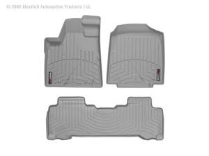 WeatherTech - FloorMat WeatherTech 06-08 Honda Pilot Front and Rear Floorliners - Grey | 460591-460222 - Image 4