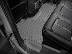 WeatherTech 2017+ Ford F-250/F-350/F-450/F-550 Super Crew Rear 3D Floor Mat (Grey) | 4610122IM - Image 11