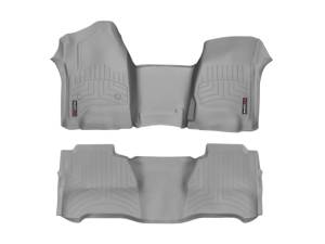 WeatherTech 2018+ Volkswagen Atlas Front + Rear FloorLiner - Grey (w/2nd Row Bench Seats) | 461084-1-4