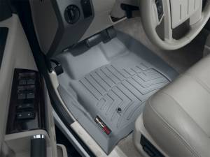 WeatherTech - WeatherTech 08-10 Ford F250/F350/F450/F550 Super Duty Super Cab Front FloorLiner - Grey | 461201 - Image 13