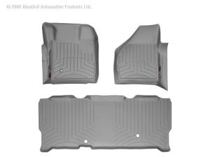 WeatherTech - FloorMat WeatherTech 08-10 Ford F250/F350/F450/F550 Front and Rear Floorliners - Grey | 461201-460023 - Image 4