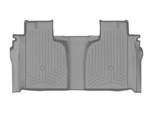 WeatherTech 2019+ Chevrolet Silverado 1500 Crew Cab (1st Row Bucket Seats) Rear FloorLiner - Grey | 4614362