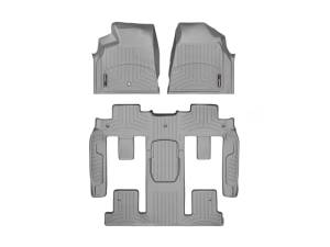 Floor Mat Set FloorMat WeatherTech 07-09 Saturn Outlook Front and Rear Floorliners - Grey | 462511-461114
